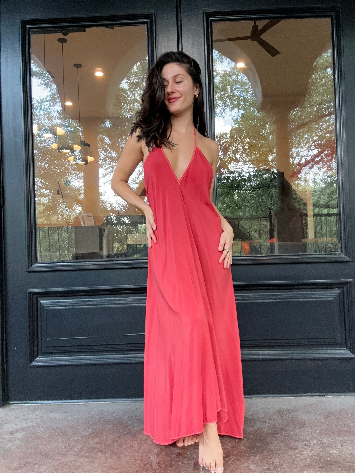 Coral Rose Ivy dress