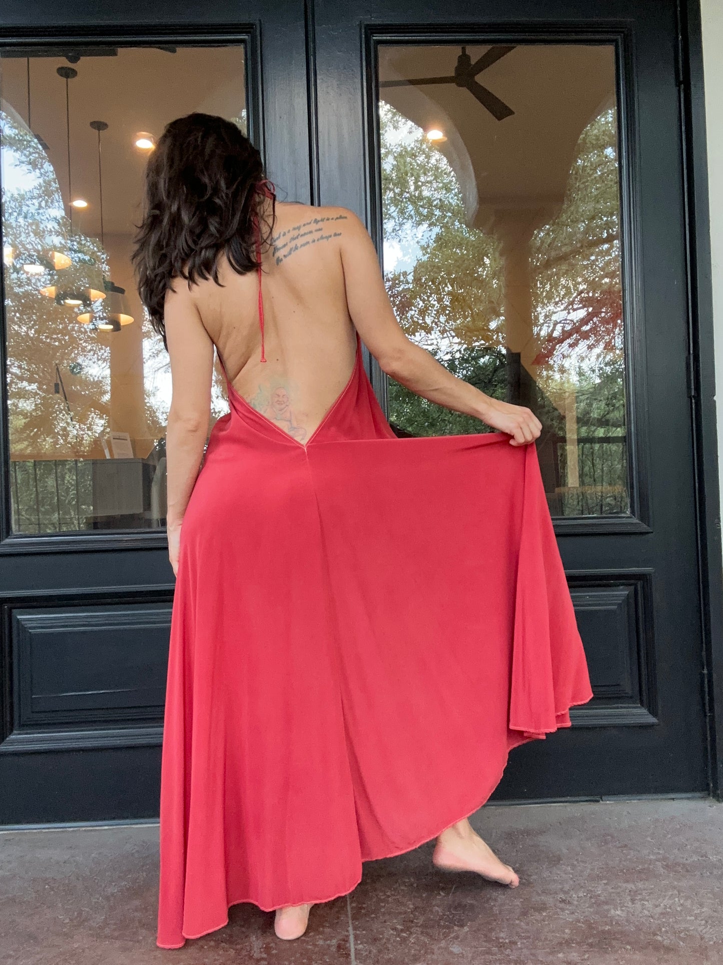 Coral Rose Ivy dress