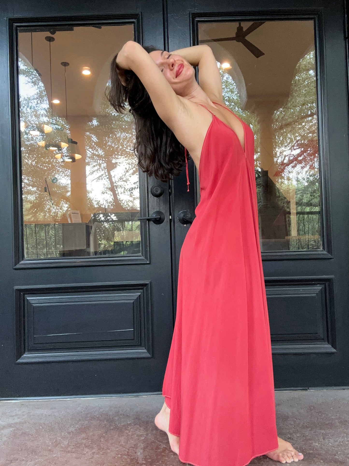 Coral Rose Ivy dress