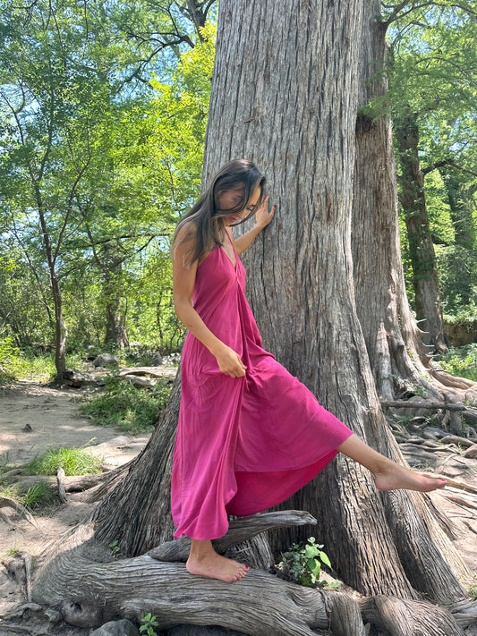 Magenta Ivy Dress