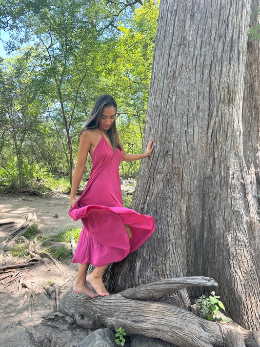 Magenta Ivy Dress