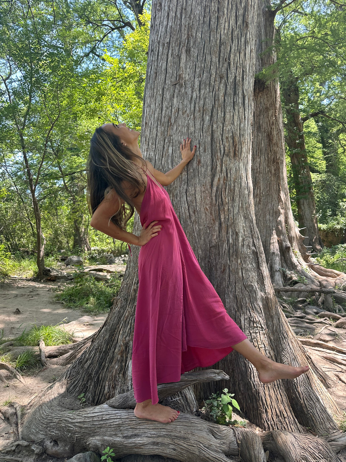 Magenta Ivy Dress