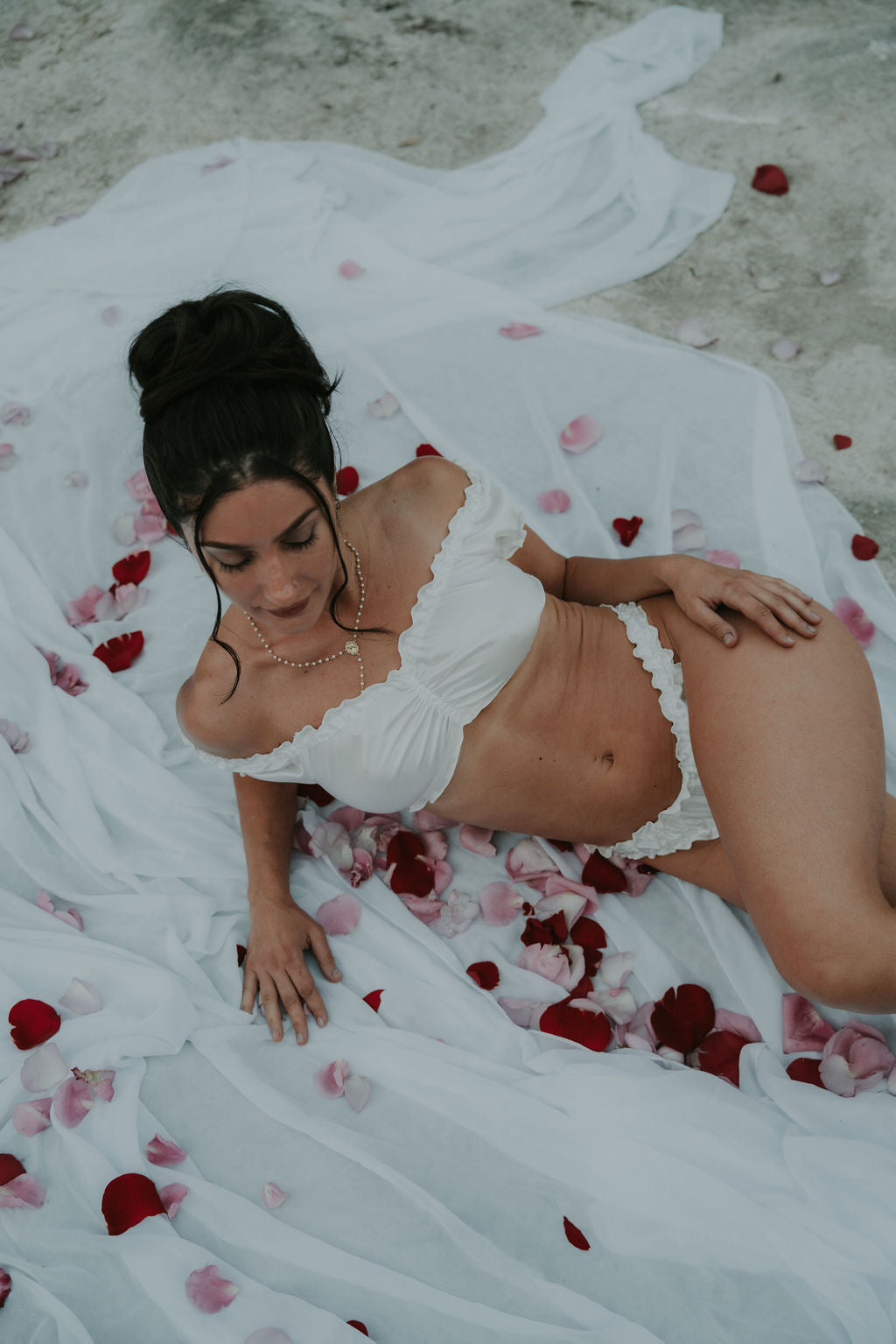 Silk Daydreamer Set - Moonlit White