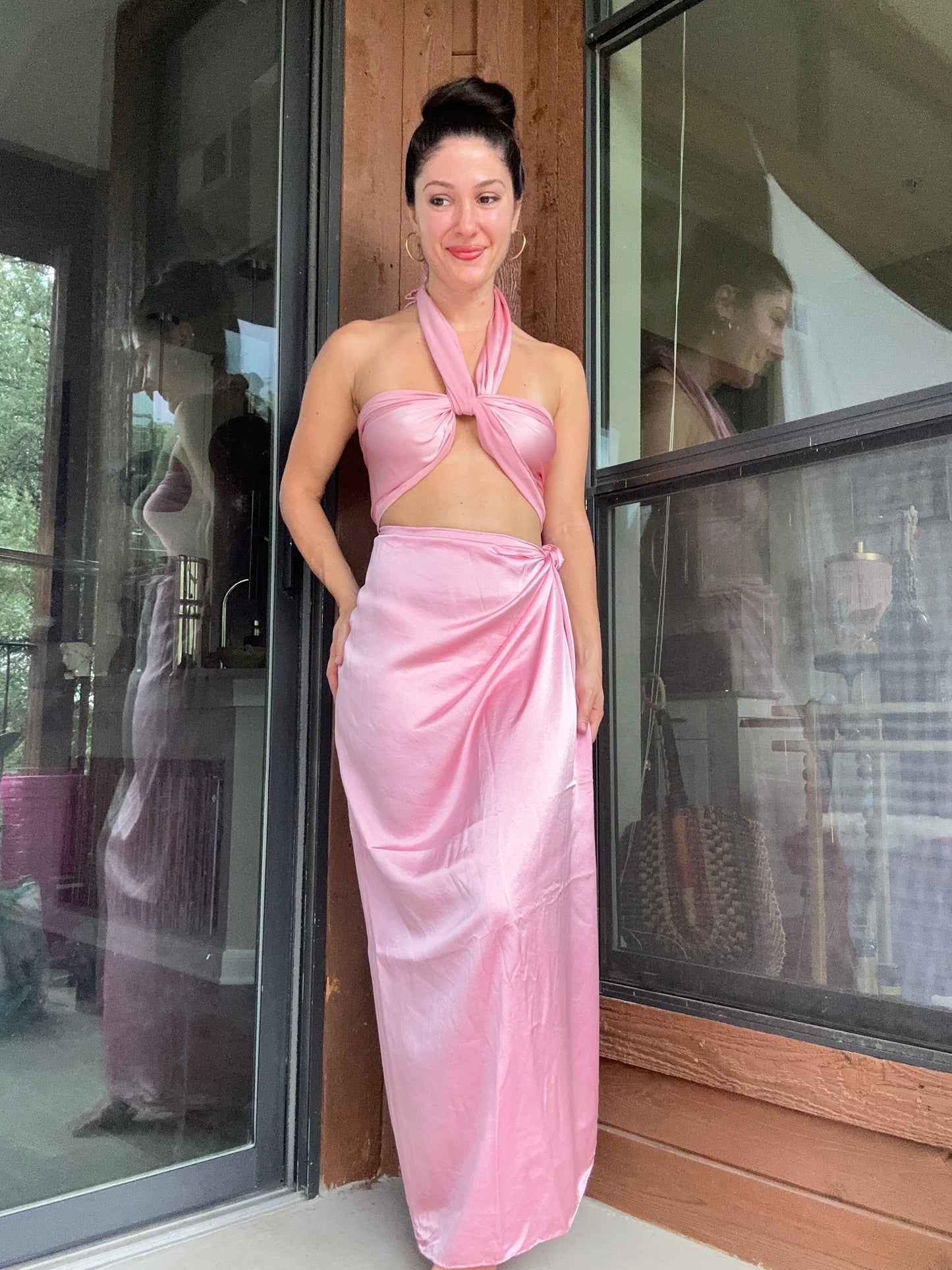 Icy Pink Silk Sarong