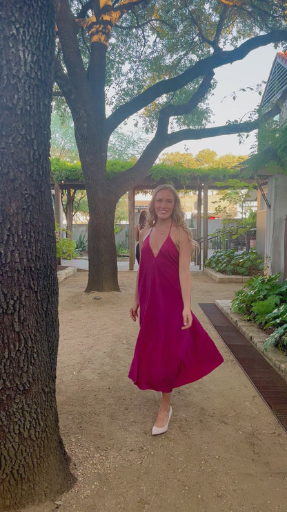 Magenta Ivy Dress